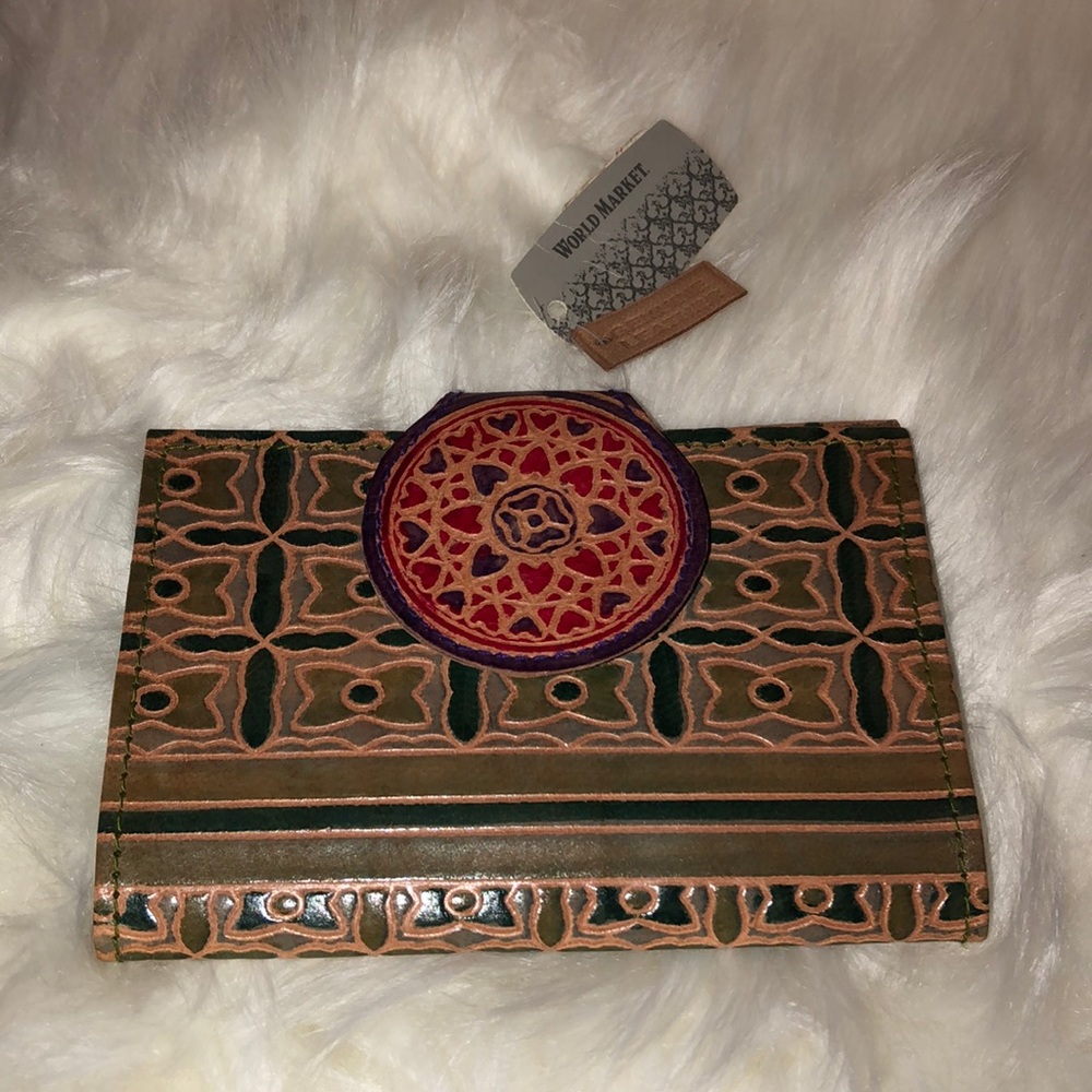 Leather Aztec/Boho Wallet
